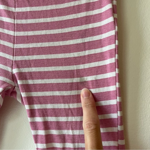 🌼 5/$25 Joe Fresh Toddler Girls Pajama Set Pink Striped Monster Print Size 3 - Picture 14 of 14